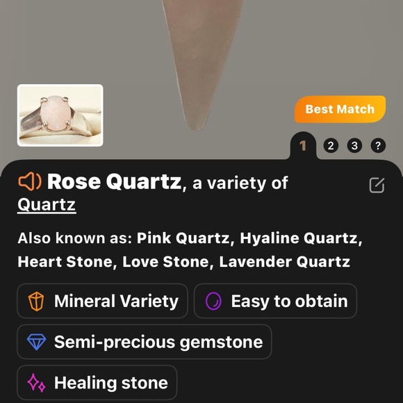 925 Sterling Silver Faceted Oval Rose Quartz Ring Wide Band Vintage - Picture 13 of 14